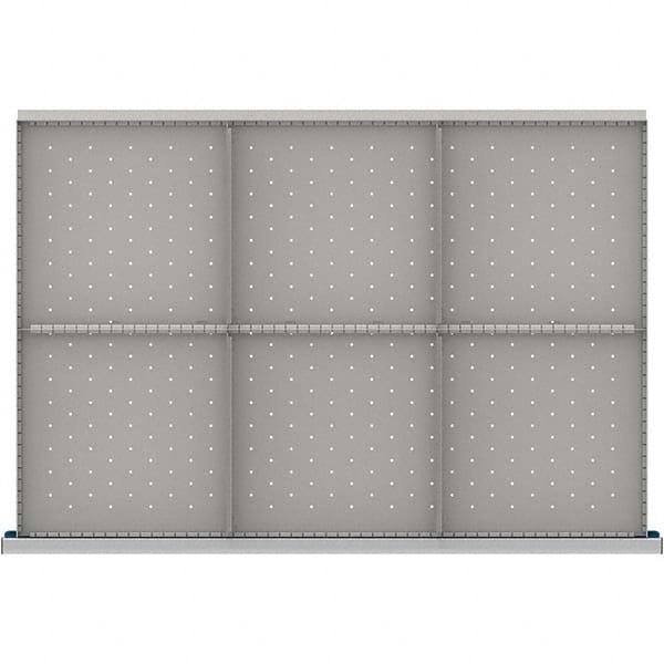 LISTA - 6-Compartment Drawer Divider Layout for 3.15" High Drawers - Eagle Tool & Supply