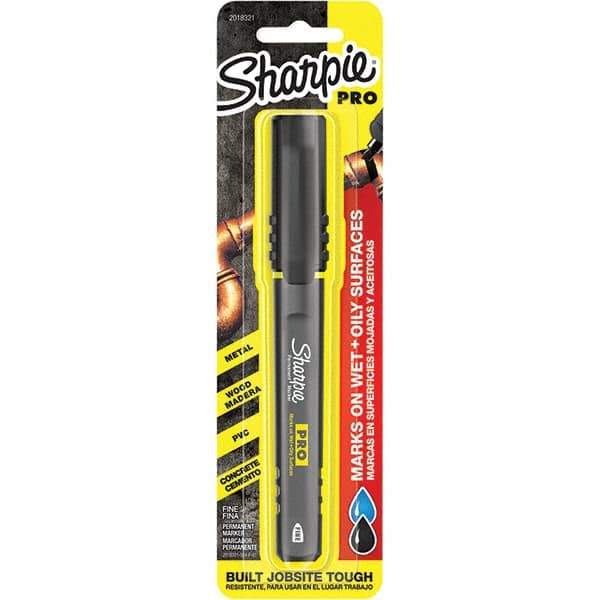 Sharpie - Markers & Paintsticks Type: Permanent Color: Black - Eagle Tool & Supply