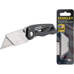 Stanley - Utility Knives, Snap Blades & Box Cutters Type: Folding Utility Knife Blade Type: Fixed - Eagle Tool & Supply