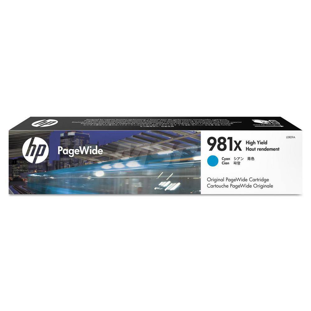 Hewlett-Packard - Office Machine Supplies & Accessories; Office Machine/Equipment Accessory Type: Ink Cartridge ; For Use With: HP PageWide Enterprise 556dn; 556xh; MFP 586dn; MFP 586f; MFP 586z ; Color: Cyan - Exact Industrial Supply