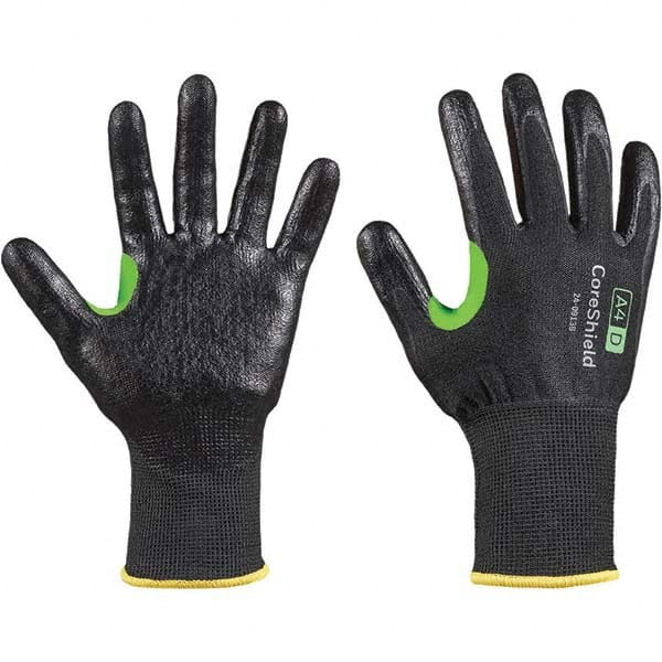 Honeywell - Size XL (10), ANSI Cut Lvl A4, Puncture Lvl 1, Abrasion Lvl 6, Nitrile Coated Cut Resistant Gloves - Eagle Tool & Supply