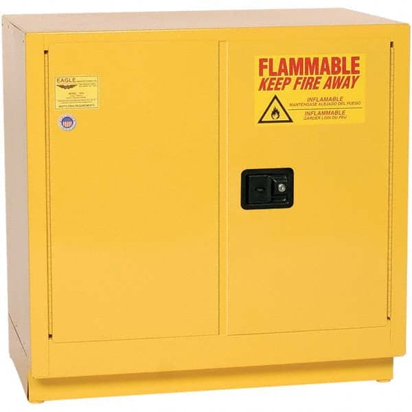 Eagle - Safety Cabinets Hazardous Chemical Type: Flammable and Combustible Liquids Color: Yellow - Eagle Tool & Supply