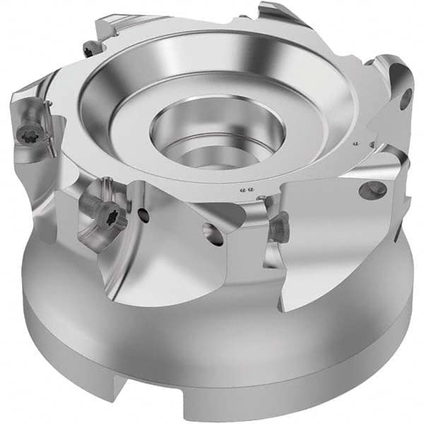 Seco - Indexable High-Feed Face Mills Cutting Diameter (mm): 84.00 Maximum Depth of Cut (mm): 1.80 - Eagle Tool & Supply