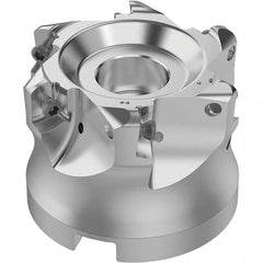 Seco - Indexable High-Feed Face Mills Cutting Diameter (mm): 66.00 Maximum Depth of Cut (mm): 1.80 - Eagle Tool & Supply