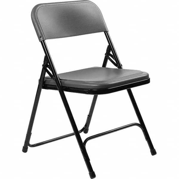 National Public Seating - Folding Chairs Pad Type: Folding Chair w/Plastic Seat & Back Material: Plastic/Steel - Eagle Tool & Supply