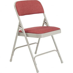 National Public Seating - Folding Chairs Pad Type: Folding Chair w/Fabric Padded Seat Material: Fabric; Steel - Eagle Tool & Supply