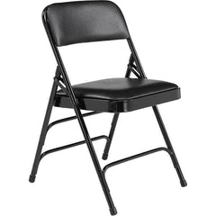 National Public Seating - Folding Chairs Pad Type: Folding Chair w/Vinyl Padded Seat Material: Vinyl; Steel - Eagle Tool & Supply