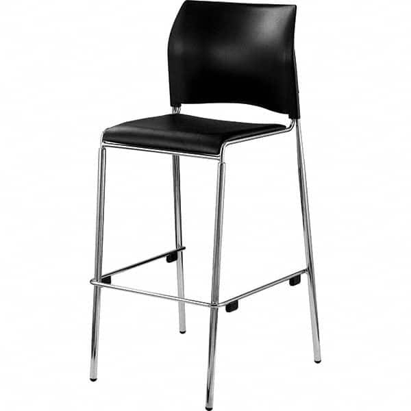 National Public Seating - Stationary Stools Type: Stool with Back Base Type: Standard - Eagle Tool & Supply