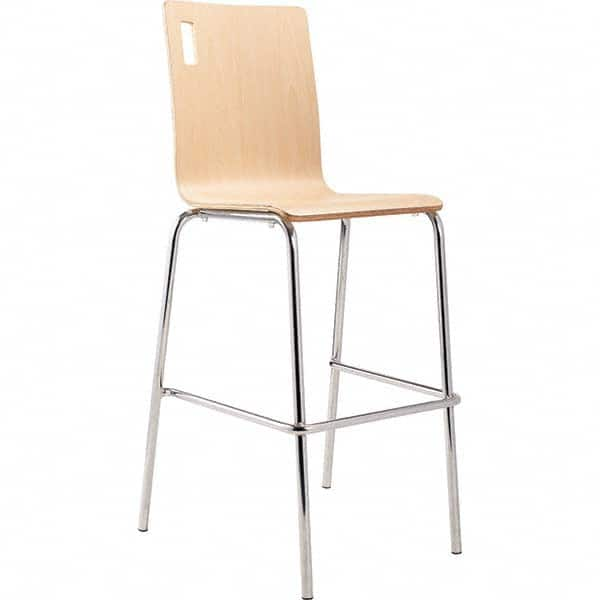 National Public Seating - Stationary Stools Type: Stool with Back Base Type: Standard - Eagle Tool & Supply