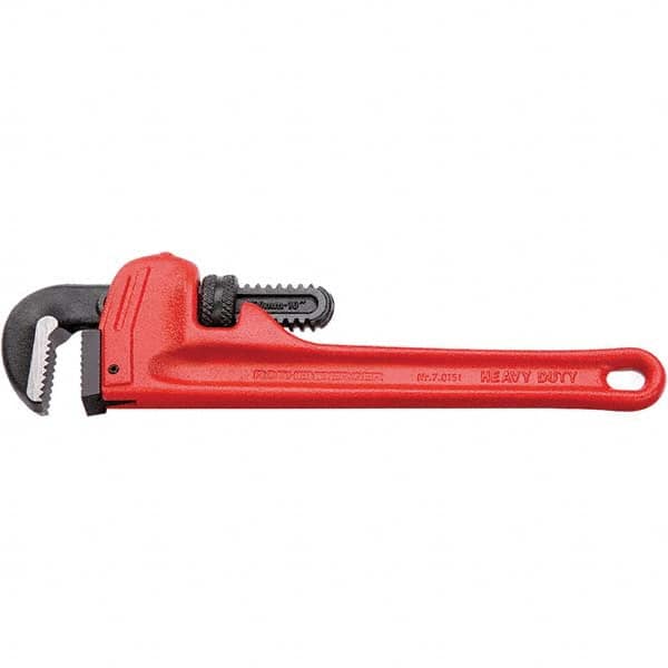 Rothenberger - Pipe Wrenches Type: Heavy Duty Pipe Wrench Maximum Pipe Capacity (Inch): 1-1/2 - Eagle Tool & Supply