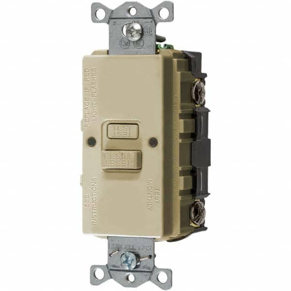 Bryant Electric - GFCI Receptacles Grade: Commercial Color: Ivory - Eagle Tool & Supply