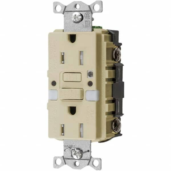 Bryant Electric - GFCI Receptacles Grade: Commercial Color: Ivory - Eagle Tool & Supply