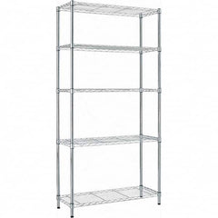 ALERA - 1,250 Lb Capacity 5 Shelf Wire Shelving - Starter Unit - Eagle Tool & Supply