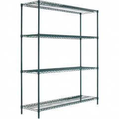 ALERA - 4,000 Lb Capacity 4 Shelf Wire Shelving - Starter Unit - Eagle Tool & Supply