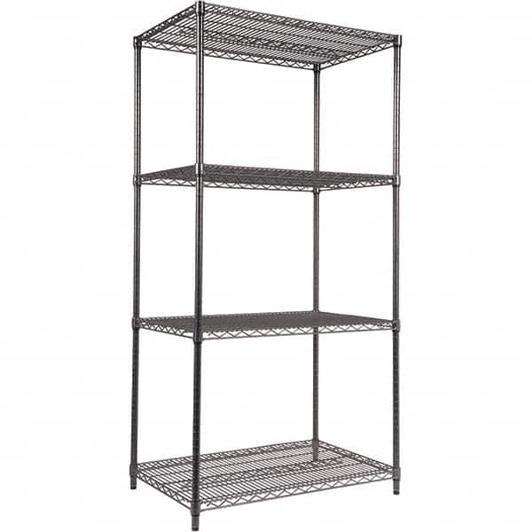 ALERA - 4,000 Lb Capacity 4 Shelf Wire Shelving - Starter Unit - Eagle Tool & Supply