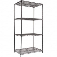 ALERA - 4,000 Lb Capacity 4 Shelf Wire Shelving - Starter Unit - Eagle Tool & Supply