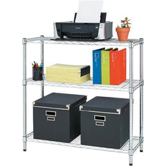 ALERA - 750 Lb Capacity 3 Shelf Wire Shelving - Starter Unit - Eagle Tool & Supply