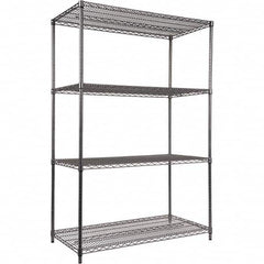 ALERA - 4,000 Lb Capacity 4 Shelf Wire Shelving - Starter Unit - Eagle Tool & Supply