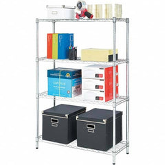 ALERA - 1,000 Lb Capacity 4 Shelf Wire Shelving - Starter Unit - Eagle Tool & Supply