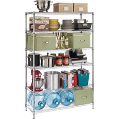 ALERA - 3,600 Lb Capacity 6 Shelf Wire Shelving - Starter Unit - Eagle Tool & Supply