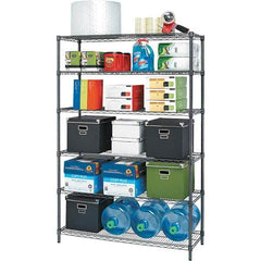 ALERA - 3,600 Lb Capacity 6 Shelf Wire Shelving - Starter Unit - Eagle Tool & Supply