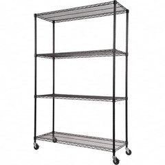 ALERA - 2,400 Lb Capacity 4 Shelf Wire Shelving - Starter Unit - Eagle Tool & Supply