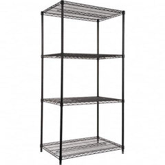 ALERA - 4,000 Lb Capacity 4 Shelf Wire Shelving - Starter Unit - Eagle Tool & Supply