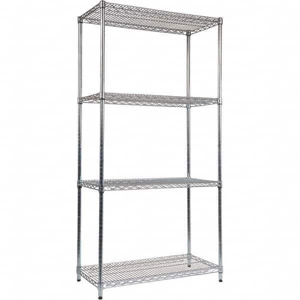 ALERA - 5,000 Lb Capacity 4 Shelf Wire Shelving - Starter Unit - Eagle Tool & Supply
