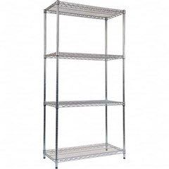 ALERA - 5,000 Lb Capacity 4 Shelf Wire Shelving - Starter Unit - Eagle Tool & Supply