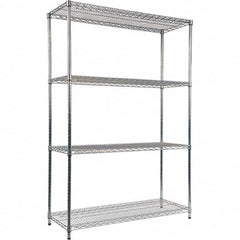 ALERA - 5,000 Lb Capacity 4 Shelf Wire Shelving - Starter Unit - Eagle Tool & Supply