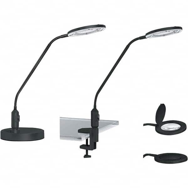 ALERA - Task Lights Fixture Type: Magnifying Color: Black - Eagle Tool & Supply