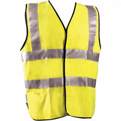 OccuNomix - Size 4XL Flame Resistant Hi-Vis Yellow Solid General Purpose High Visibility Vest - Eagle Tool & Supply