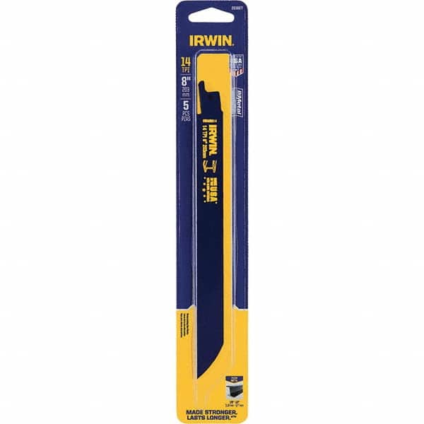 Irwin - Reciprocating Saw Blades Blade Material: Bi-Metal Blade Length (Inch): 8 - Eagle Tool & Supply