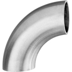 Value Collection - Sanitary Stainless Steel Pipe Fittings Type: 90 Short Elbow Style: Butt Weld - Eagle Tool & Supply