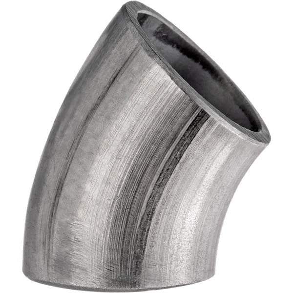 Value Collection - Sanitary Stainless Steel Pipe Fittings Type: 45 Short Elbow Style: Butt Weld - Eagle Tool & Supply