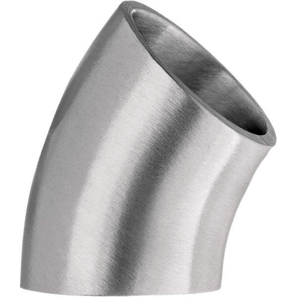 Value Collection - Sanitary Stainless Steel Pipe Fittings Type: 45 Short Elbow Style: Butt Weld - Eagle Tool & Supply