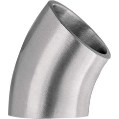 Value Collection - Sanitary Stainless Steel Pipe Fittings Type: 45 Short Elbow Style: Butt Weld - Eagle Tool & Supply