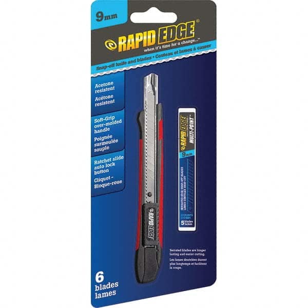 Rapid Edge - Utility Knives, Snap Blades & Box Cutters Type: Snap Knife Blade Type: Snap - Eagle Tool & Supply