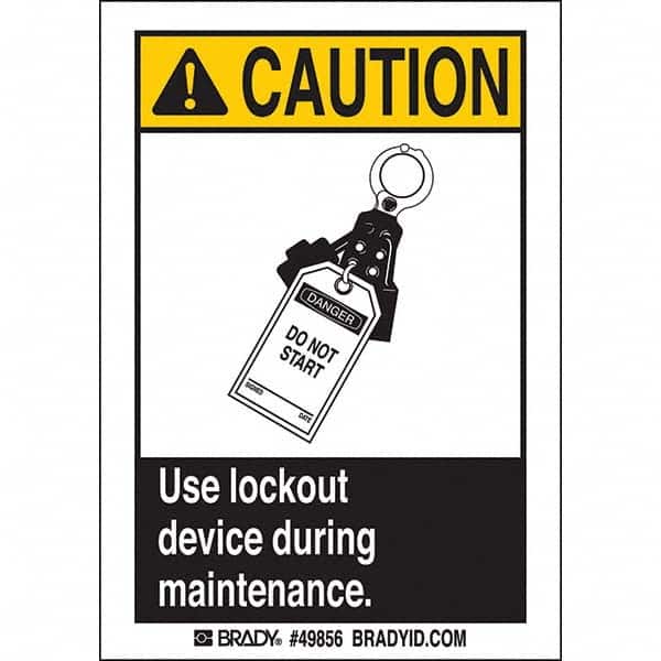 Brady - Safety & Facility Labels Message Type: Accident Prevention Header: CAUTION - Eagle Tool & Supply