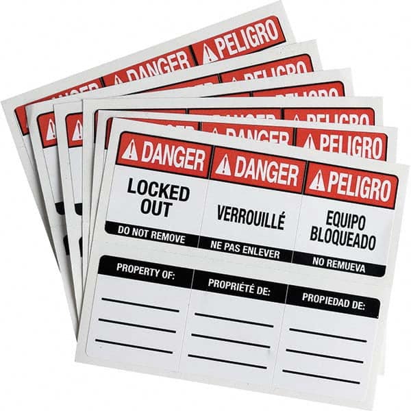 Brady - Safety & Facility Labels Message Type: Accident Prevention Header: DANGER - Eagle Tool & Supply