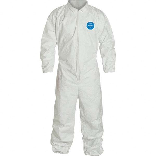 Dupont - Pack of (25) Size SL White Tyvek General Purpose Coveralls - Eagle Tool & Supply