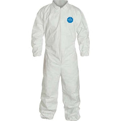 Dupont - 1 25-Piece Size 5XL White Tyvek General Purpose Coveralls - Eagle Tool & Supply