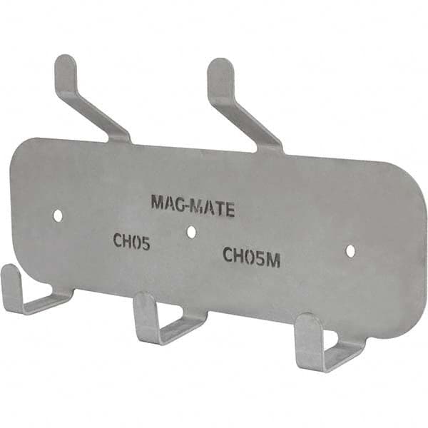 Mag-Mate - Coat & Hat Hooks Type: Double Coat and Hat Hook Projection: 2-15/64 (Inch) - Eagle Tool & Supply