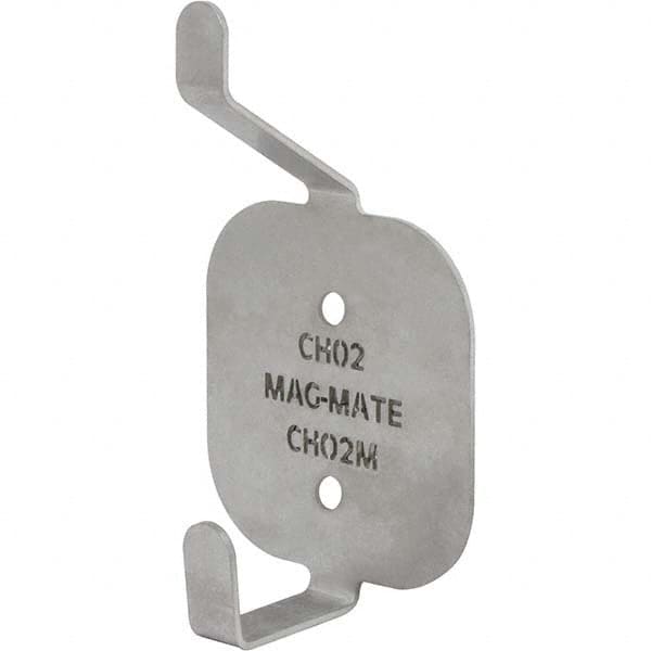 Mag-Mate - Coat & Hat Hooks Type: Double Coat and Hat Hook Projection: 2-15/64 (Inch) - Eagle Tool & Supply