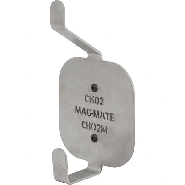 Mag-Mate - Coat & Hat Hooks Type: Double Coat & Hat Hook w/ Magnetic Mount Projection: 2-35/64 (Inch) - Eagle Tool & Supply