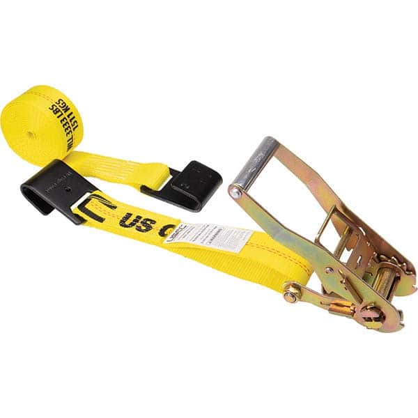 US Cargo Control - Slings & Tiedowns (Load-Rated) Type: Ratchet Tie Down Width (Inch): 2 - Eagle Tool & Supply