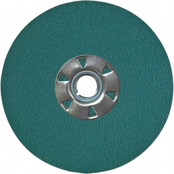 VSM - 7" Diam 7/8" Hole 36 Grit Fiber Disc - Very Coarse Grade, Zirconia Alumina, 8,000 Max RPM, Series ZF047 - Eagle Tool & Supply