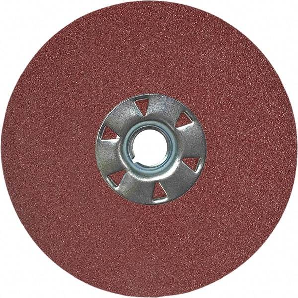 VSM - 7" Diam 7/8" Hole 80 Grit Fiber Disc - Medium Grade, Aluminum Oxide, 8,000 Max RPM, Series KF708 - Eagle Tool & Supply