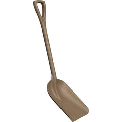 Remco - 14" High x 11" Wide Square Plastic Shovel - 38" Long Plastic D-Grip Handle, No Step - Eagle Tool & Supply