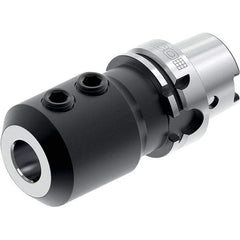 Seco - HSK125 Dual Contact Taper Shank 50mm Hole End Mill Holder/Adapter - 100mm Nose Diam, 120mm Projection, Through-Spindle Coolant - Exact Industrial Supply